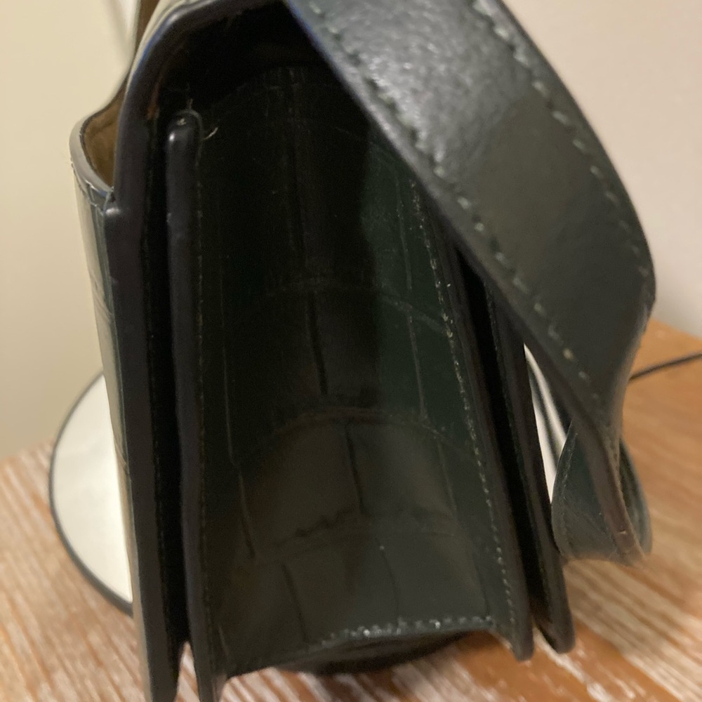 Coach deep green  Crocodile-Embossed crossbody bag “Morgan” - Picture 11 of 15